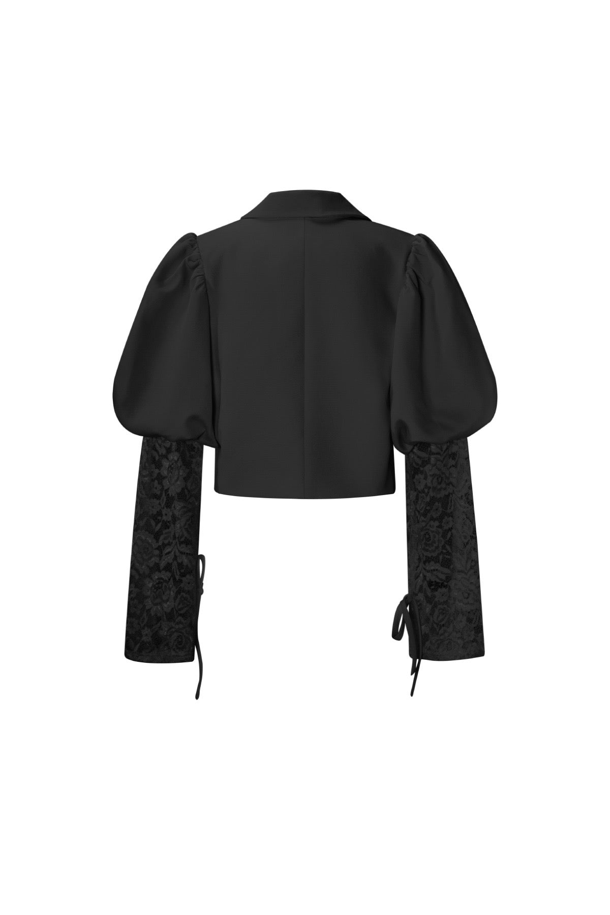 Korte blazer met kant