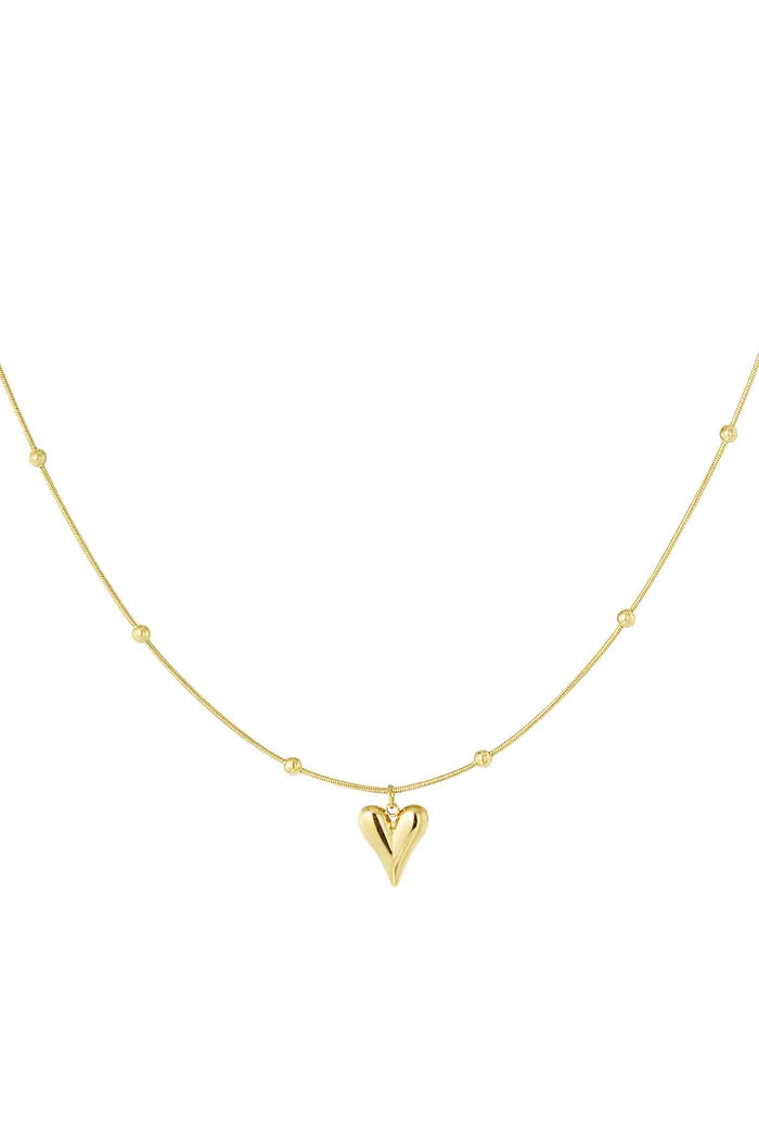 Ketting hart met bolletjes