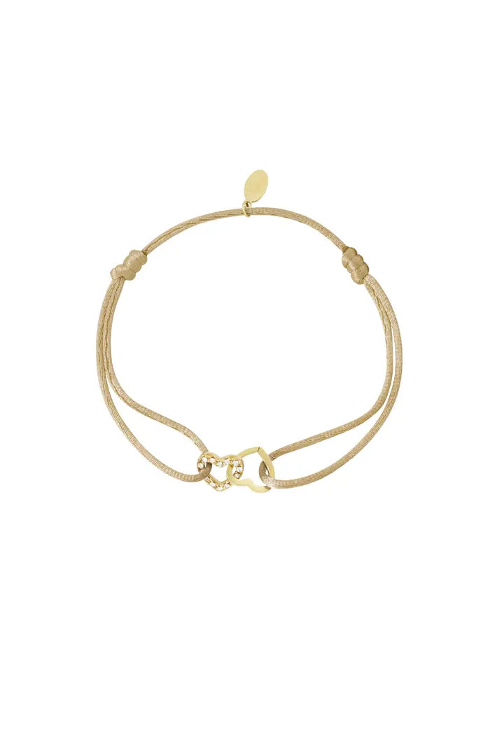 armband satijn hartjes