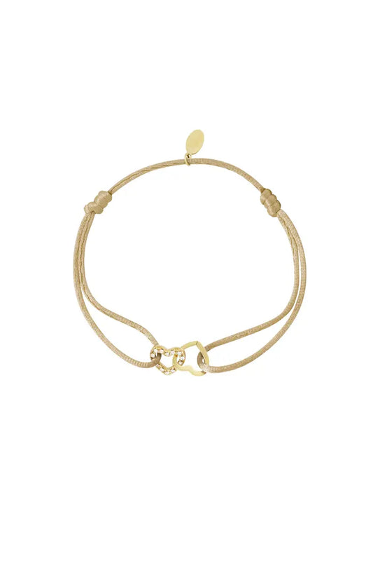 armband satijn hartjes