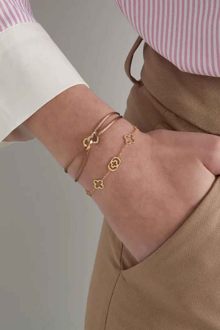 armband satijn hartjes