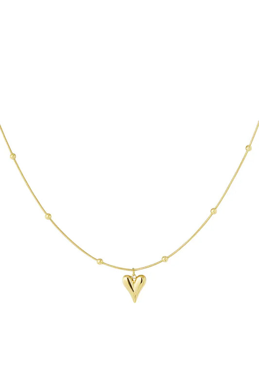 Ketting hart met bolletjes