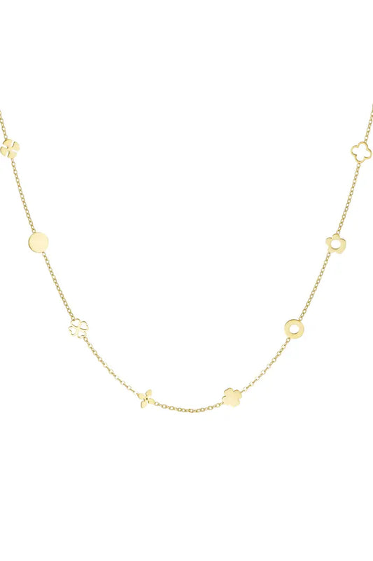 Ketting klaver bedels