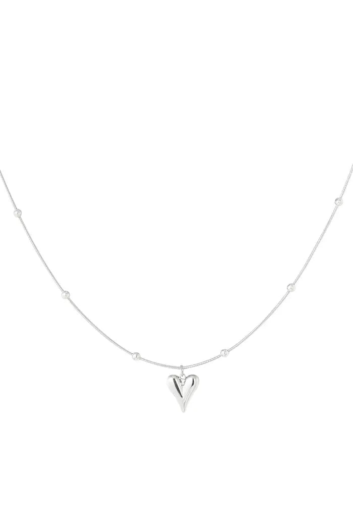 Ketting hart met bolletjes