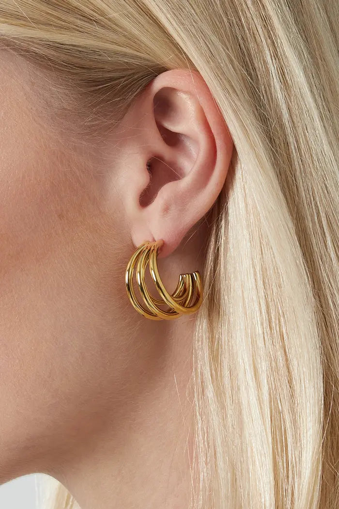 Oorbellen dubbel twist